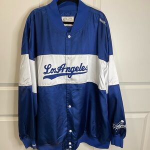 Mitchell & Ness LA Dodgers Jacket 5XL Blue Grid MLB Vtg Vibe